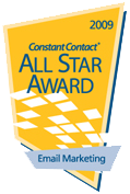 Constant Contact 2009 Email Marketing All Star Award